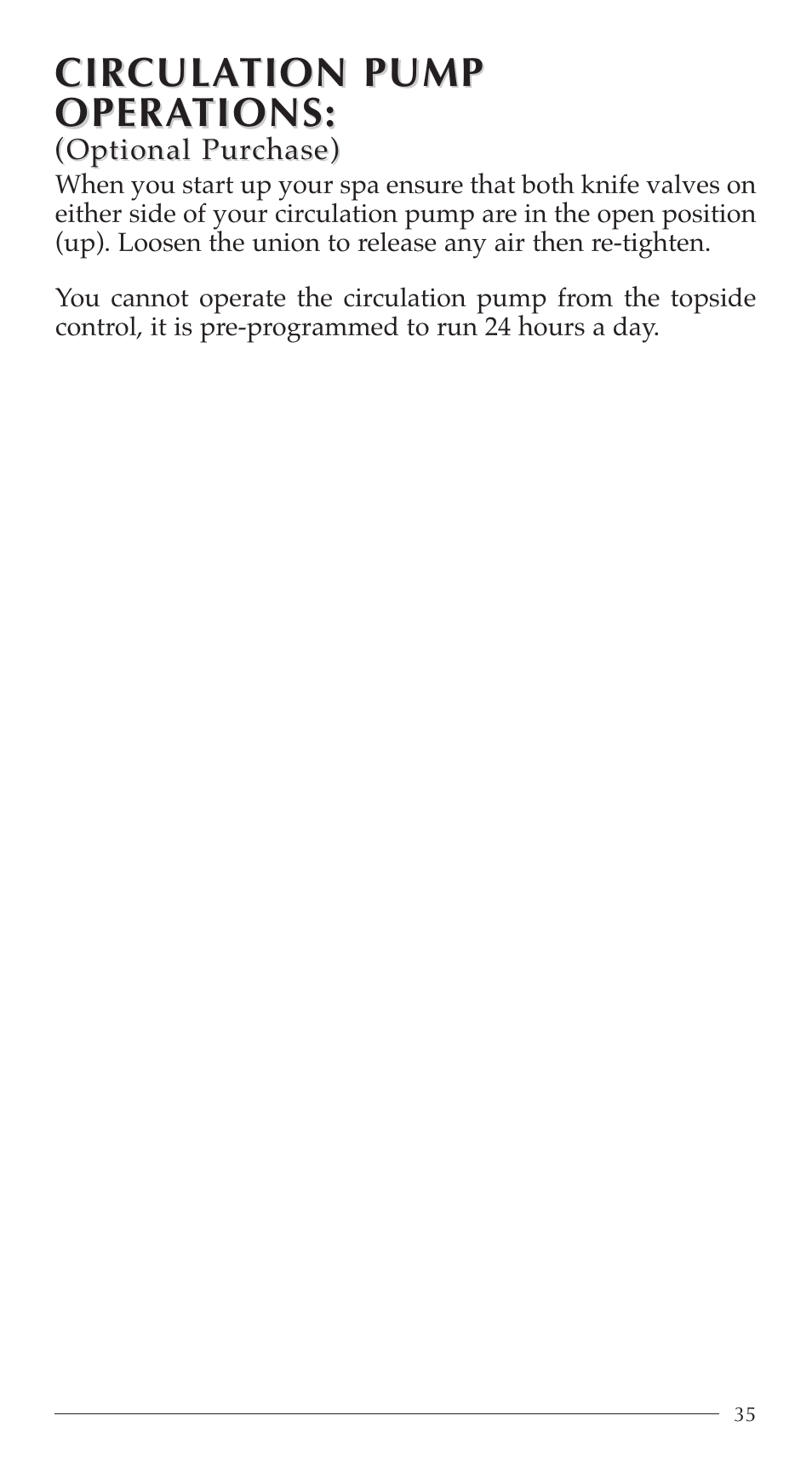 Circula | Aruba Spa 2003 Serenade User Manual | Page 37 / 39