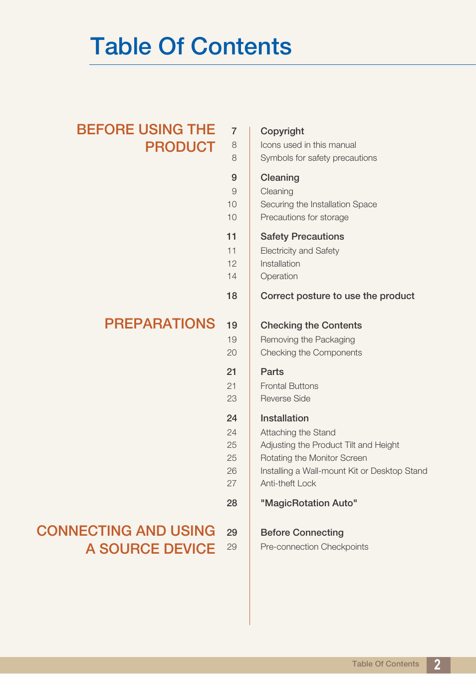 Samsung LS27A850DS-ZA User Manual | Page 2 / 94