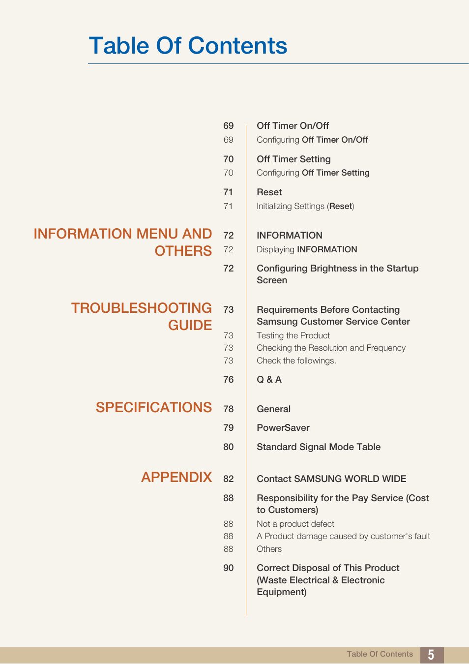Samsung LS27A850DS-ZA User Manual | Page 5 / 94
