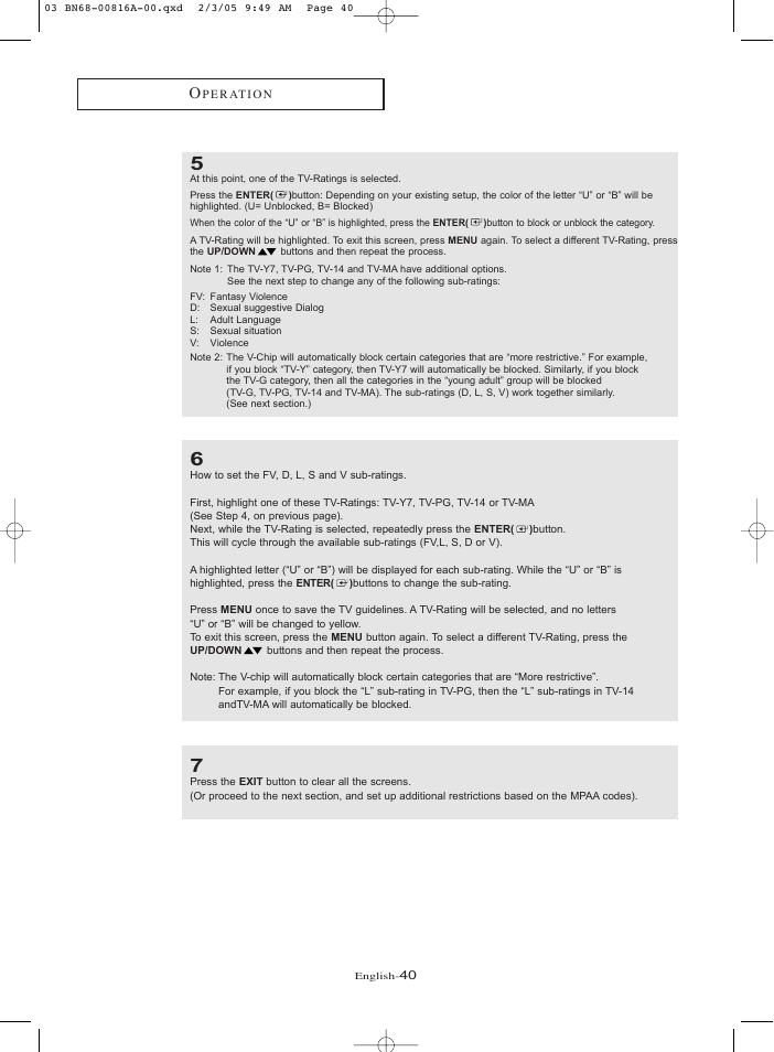 Samsung LNR1550PX-XAA User Manual | Page 45 / 68