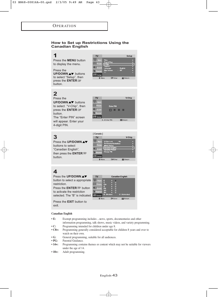Samsung LNR1550PX-XAA User Manual | Page 48 / 68