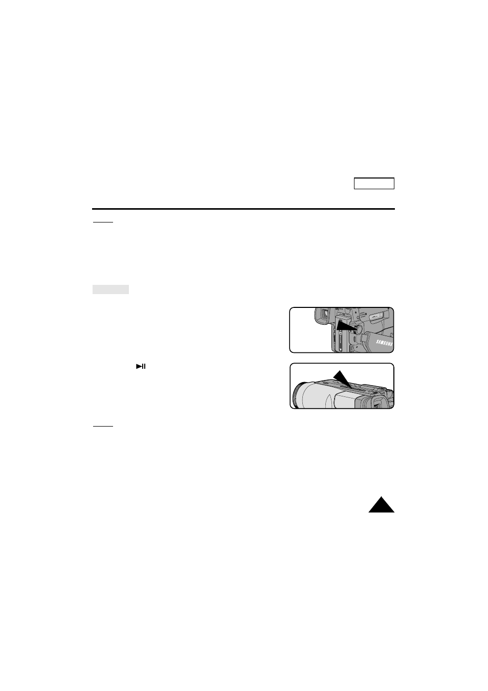 Playing back a tape | Samsung SC-W61-XAA User Manual | Page 51 / 65