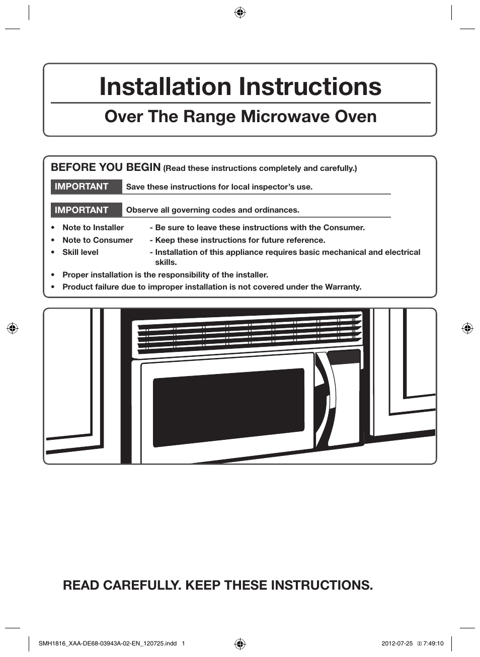 Samsung SMH1926W-XAA User Manual | 20 pages