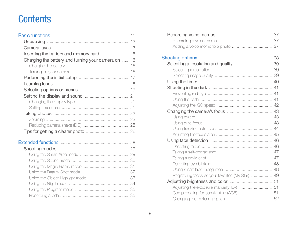 Samsung EC-ST90ZZBPSUS User Manual | Page 10 / 113