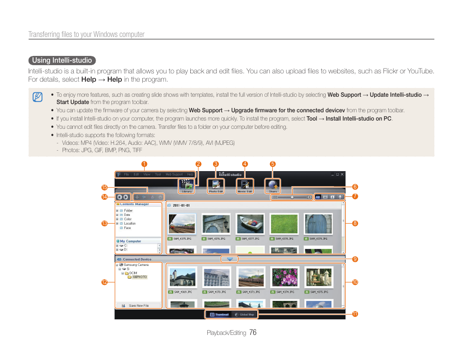 76 transferring files to your windows computer | Samsung EC-ST90ZZBPSUS User Manual | Page 77 / 113