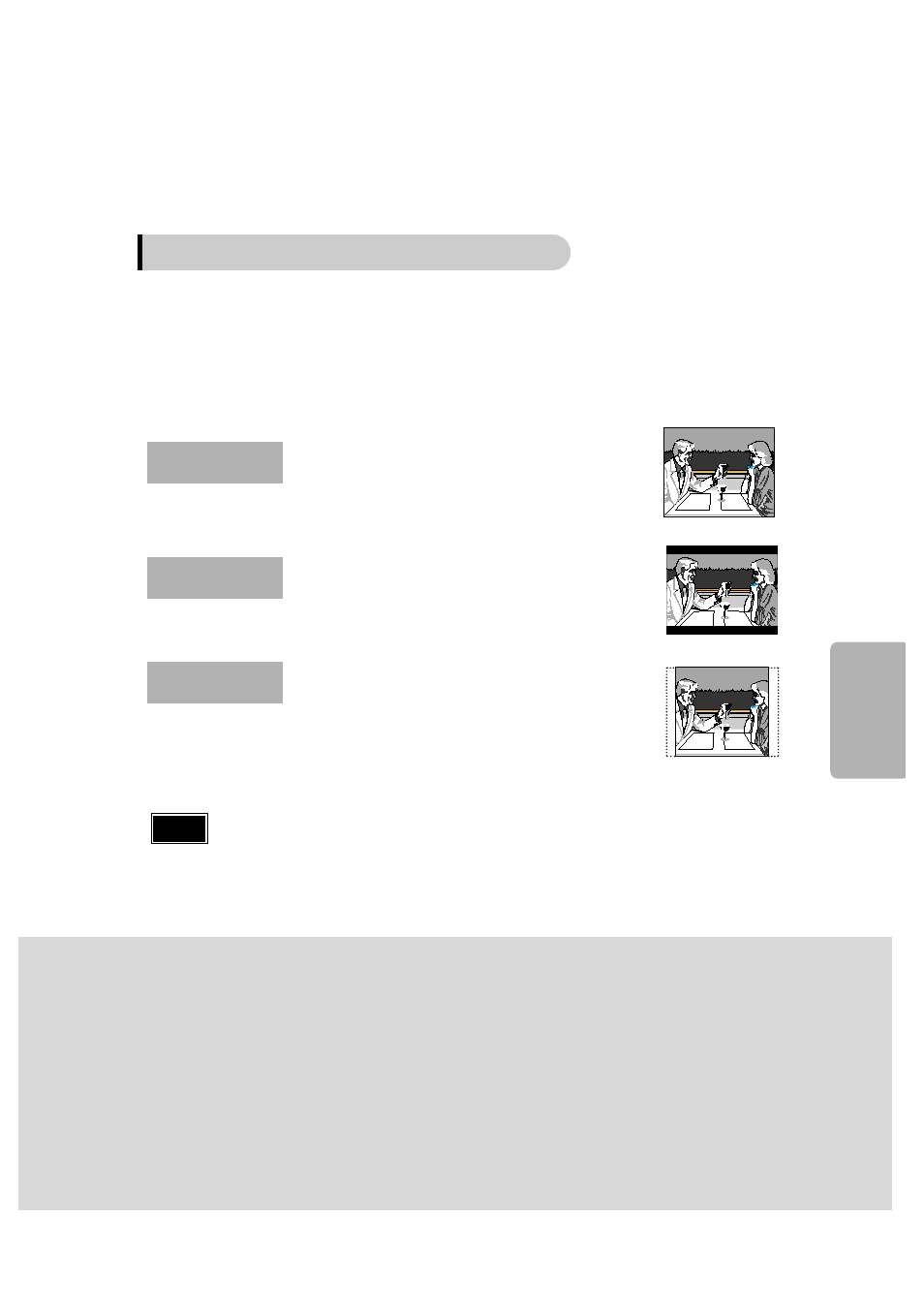 Adjusting the tv aspect ratio (screen size) | Samsung HTDB600TH User Manual | Page 43 / 72