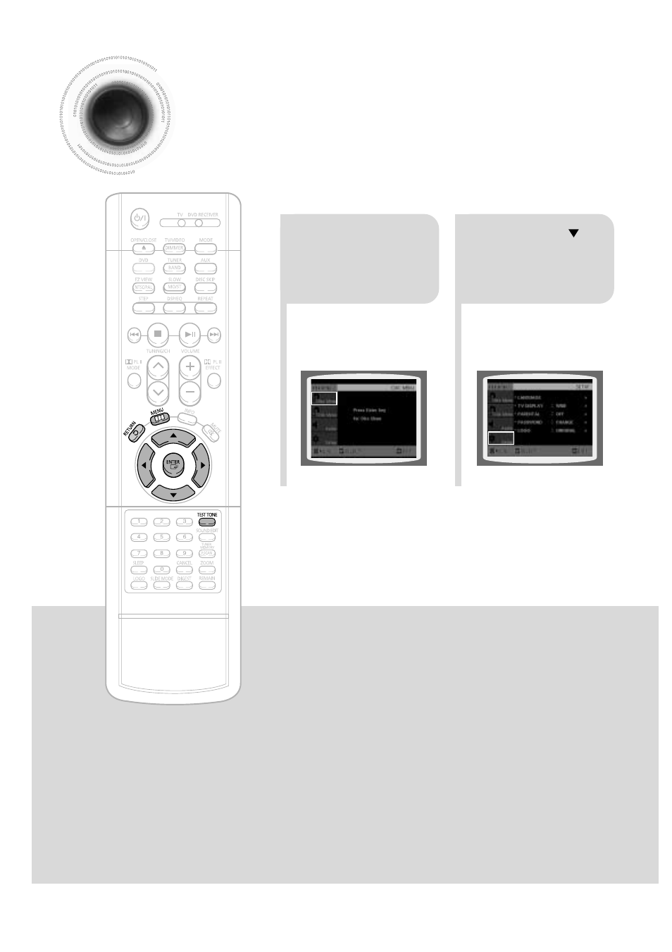 Setting the password, 45 setting the password | Samsung HTDB600TH User Manual | Page 46 / 72