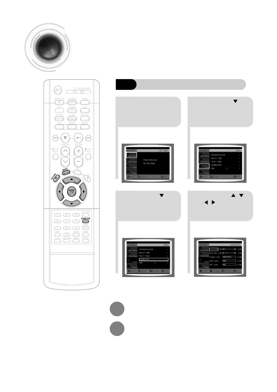 Setting the audio quality, 53 setting the audio quality | Samsung HTDB600TH User Manual | Page 54 / 72