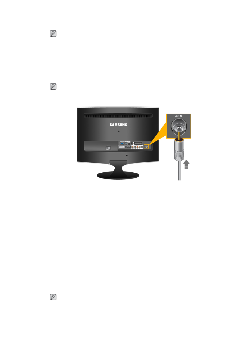 Connecting tv | Samsung LS24TDNSUV-ZA User Manual | Page 22 / 80
