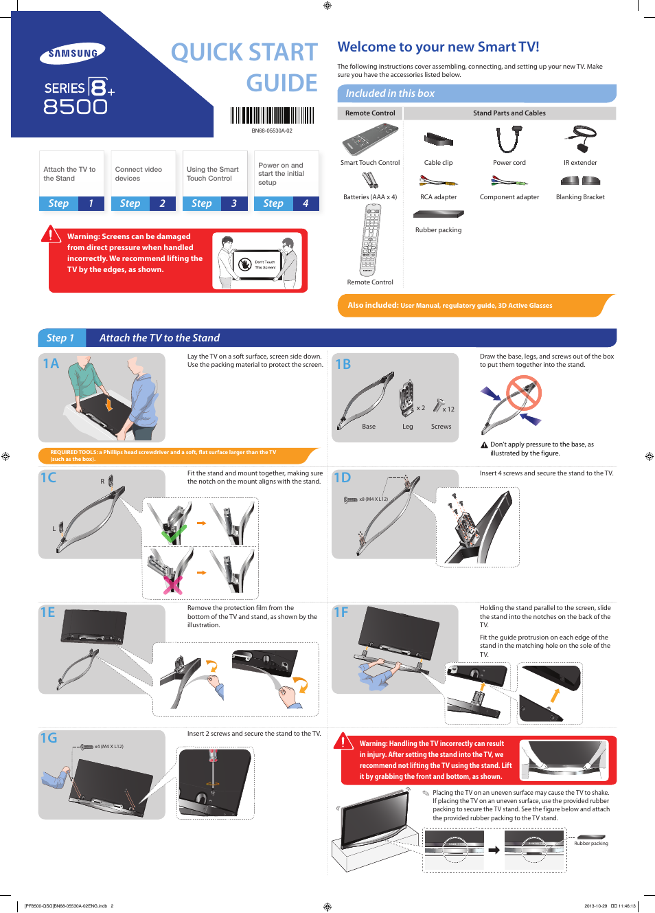 Samsung PN51F8500AFXZA User Manual | 2 pages