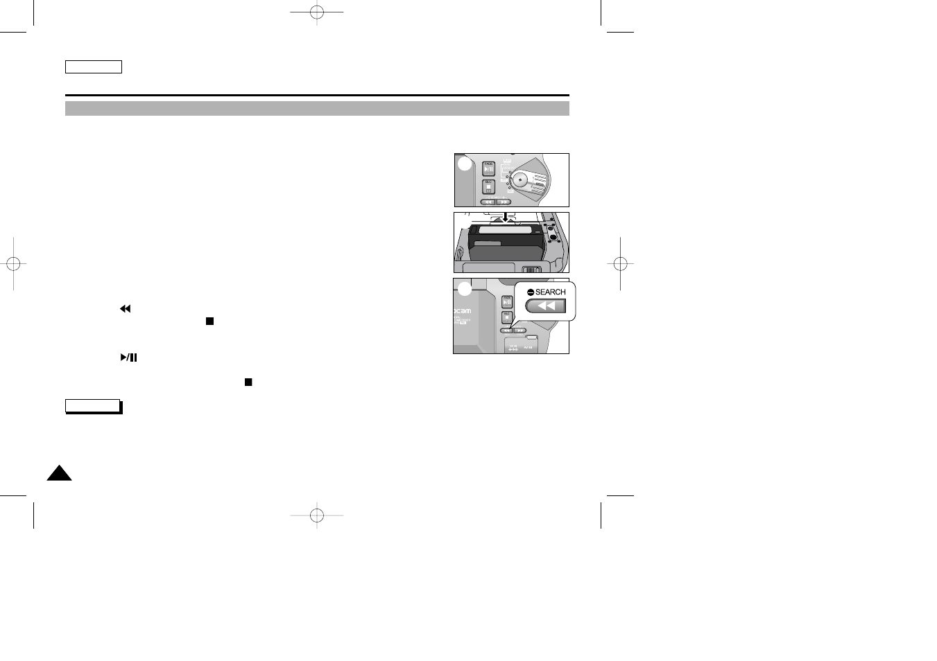 Using the camcorder - basic recording, Playing back a tape you have recorded on the lcd | Samsung SC-D5000-XAC User Manual | Page 59 / 133