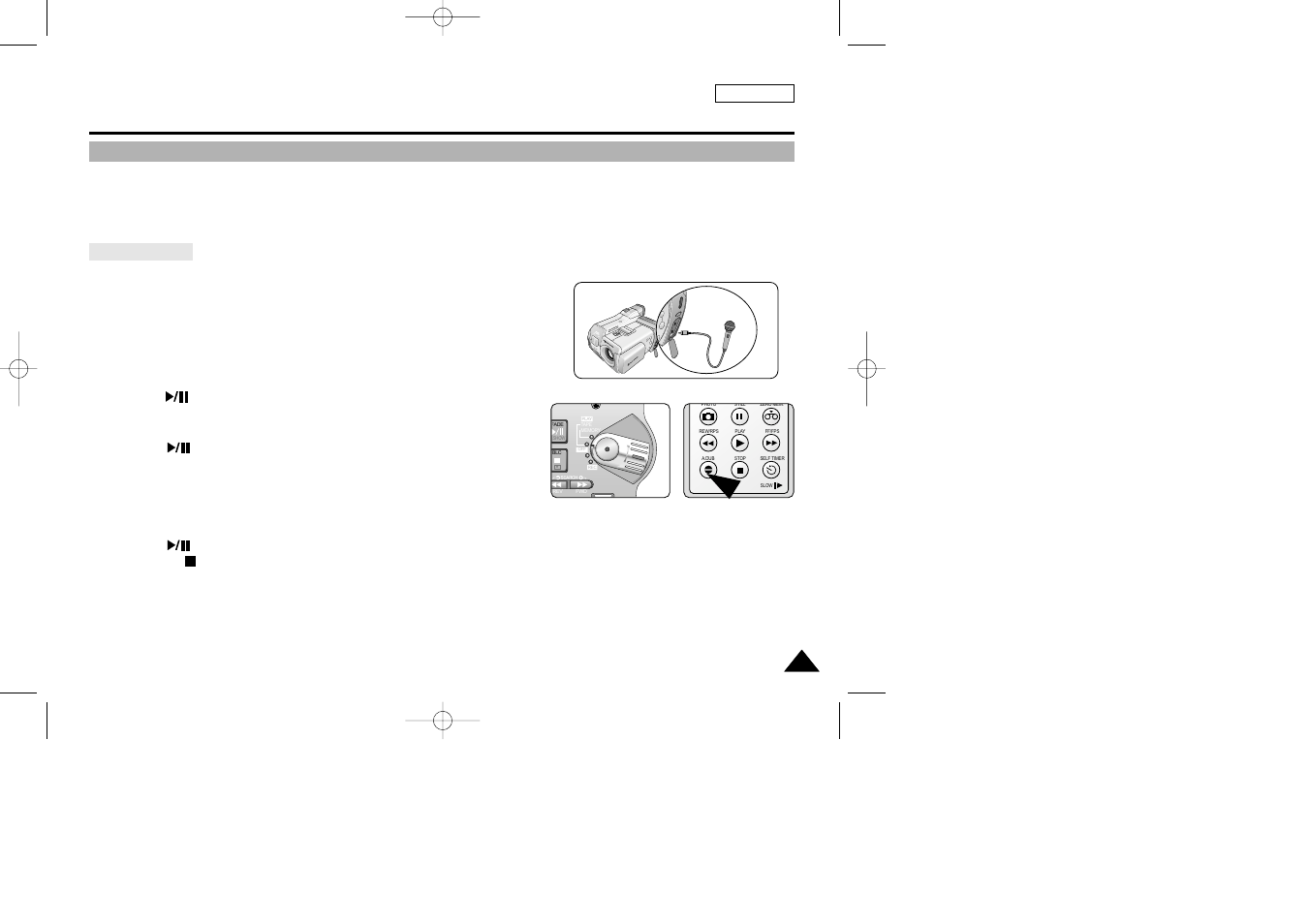 Using the camcorder - advanced recording, Audio dubbing | Samsung SC-D5000-XAC User Manual | Page 76 / 133