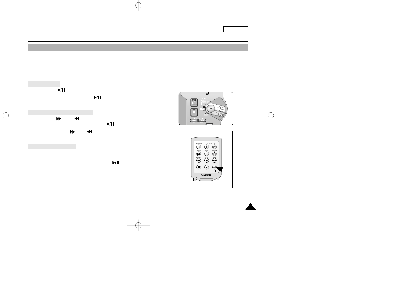 Playback, Various functions while in player mode | Samsung SC-D5000-XAC User Manual | Page 84 / 133