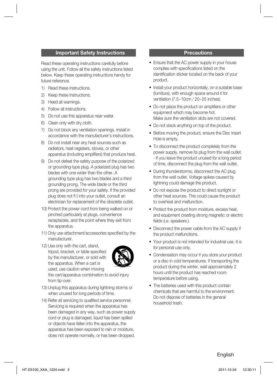 Samsung HT-D5100-ZC User Manual | Page 3 / 82