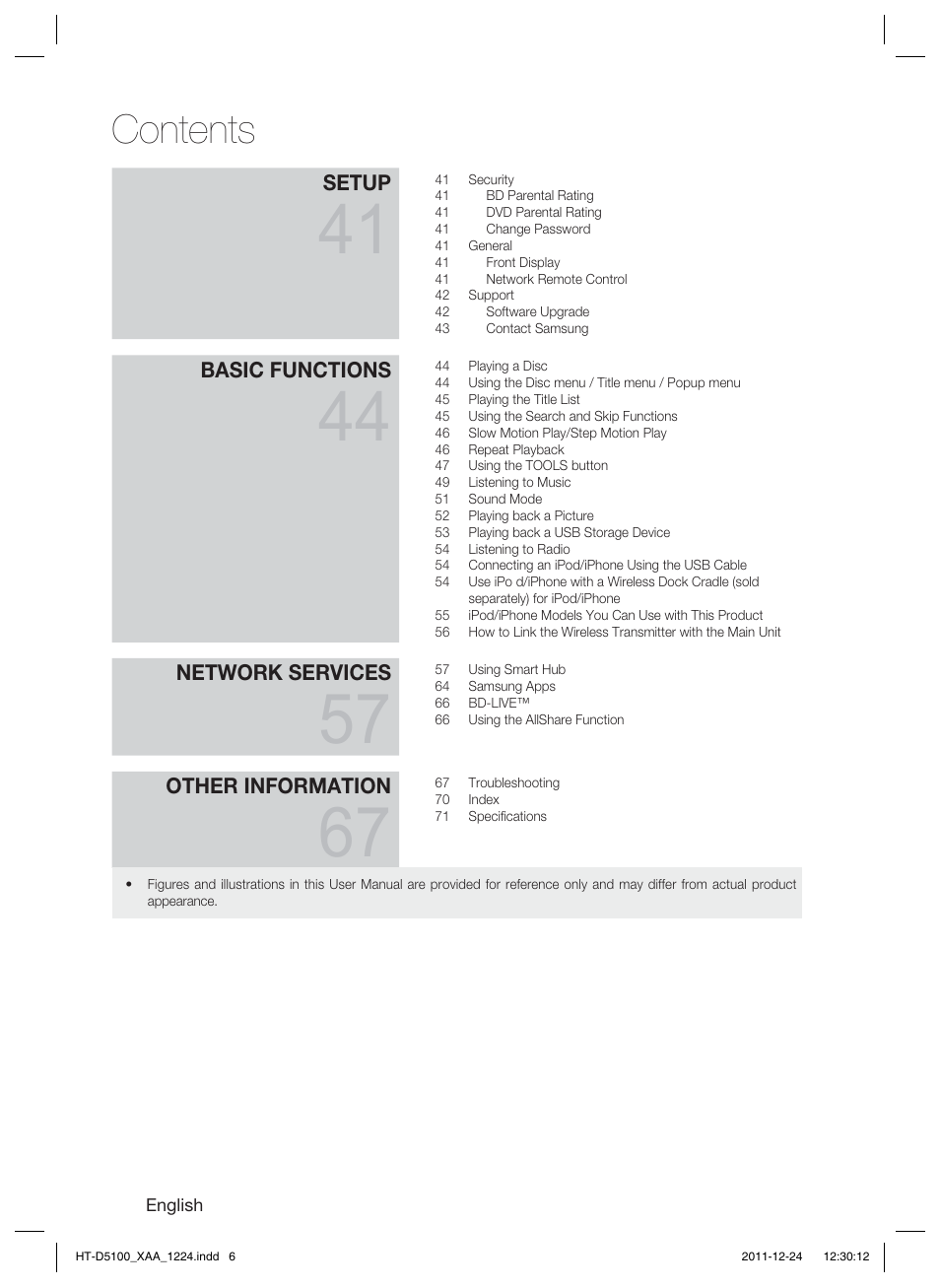 Samsung HT-D5100-ZC User Manual | Page 6 / 82