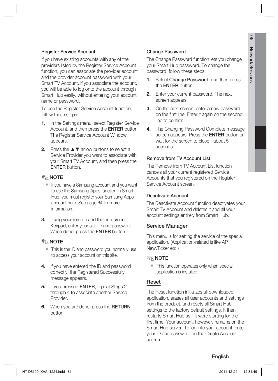 Samsung HT-D5100-ZC User Manual | Page 61 / 82
