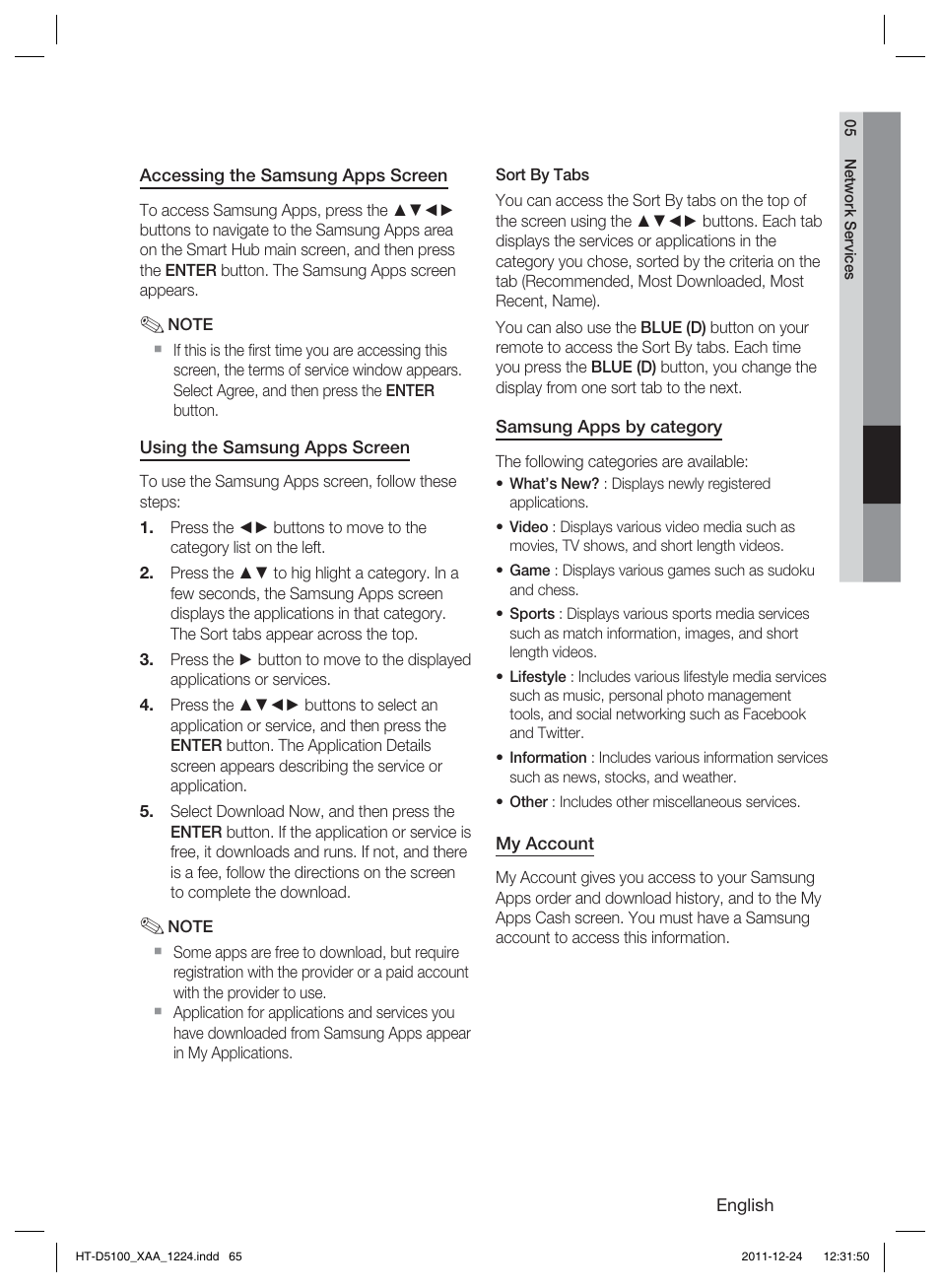 Samsung HT-D5100-ZC User Manual | Page 65 / 82