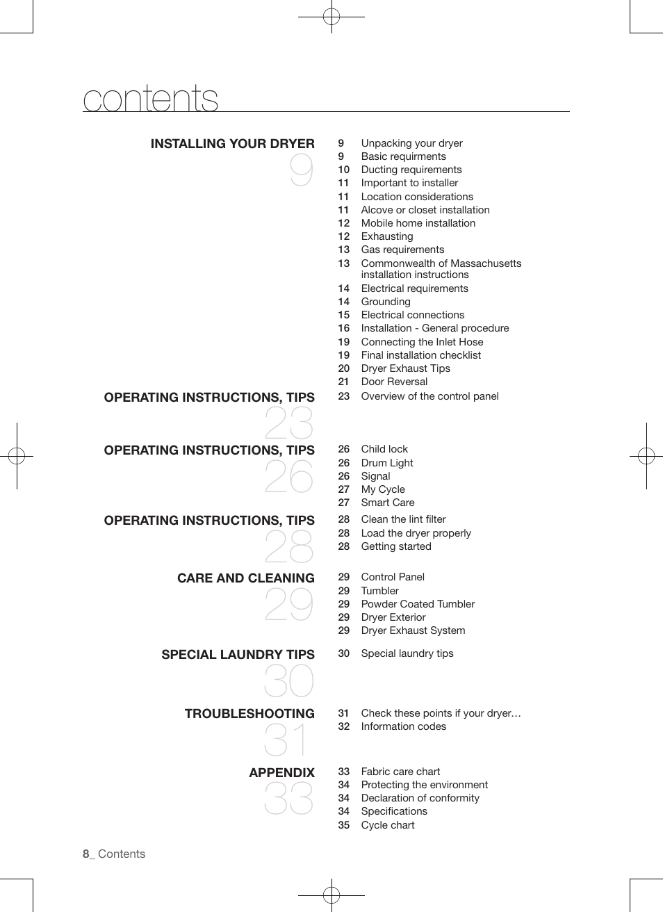 Samsung DV456ETHDSU-AA User Manual | Page 8 / 120