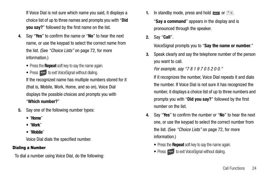 Dialing a number | Samsung SCH-R560ZPACRI User Manual | Page 27 / 167