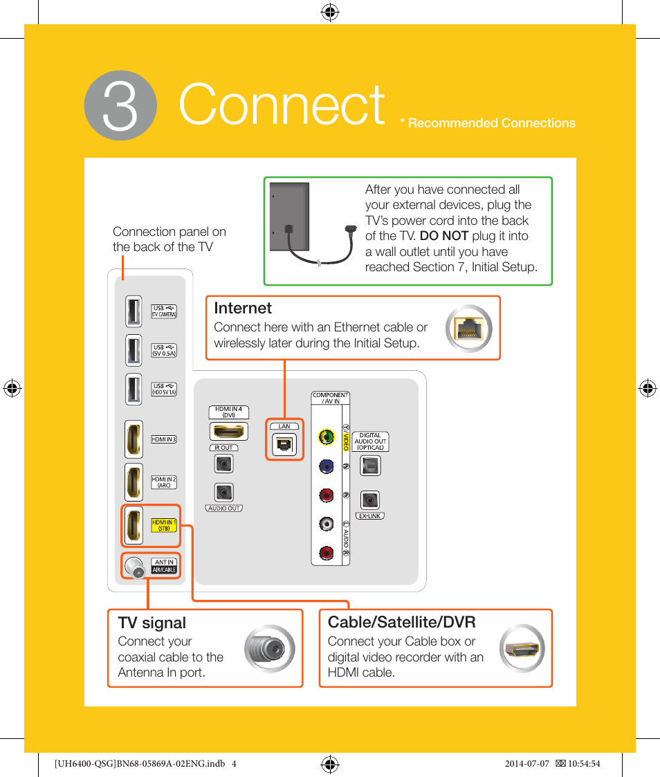 Connect | Samsung UN40H6400AFXZA User Manual | Page 4 / 12