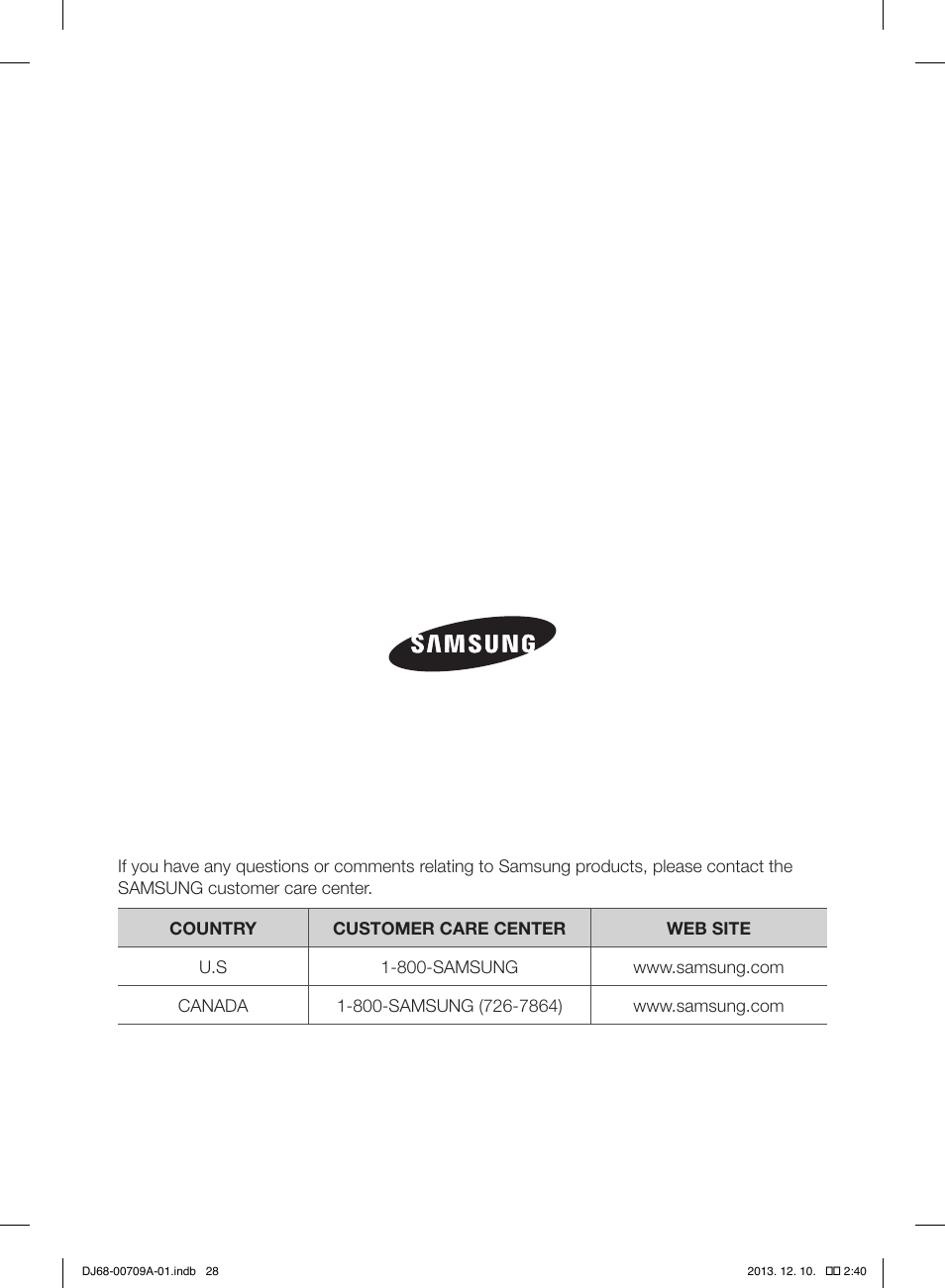 Samsung VU12F70SHDC-AC User Manual | Page 28 / 84