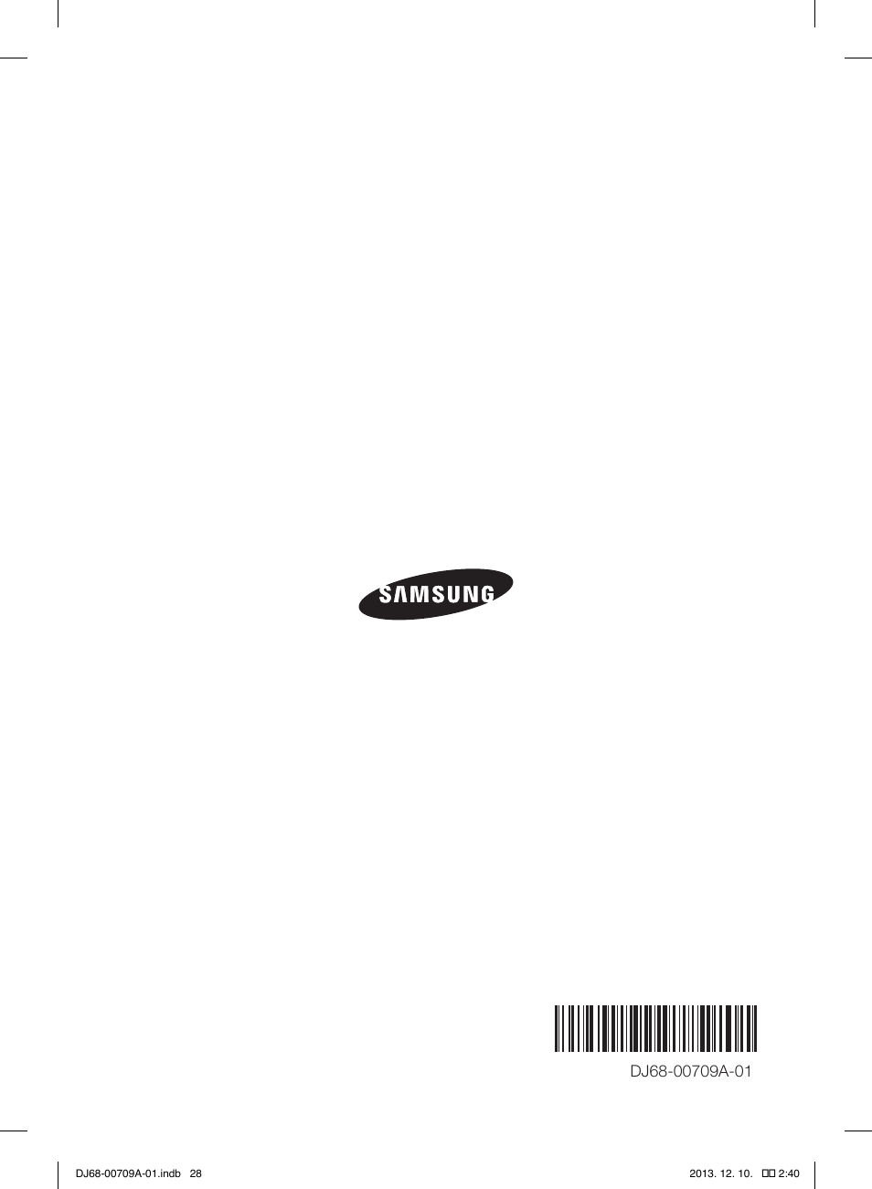 Samsung VU12F70SHDC-AC User Manual | Page 84 / 84