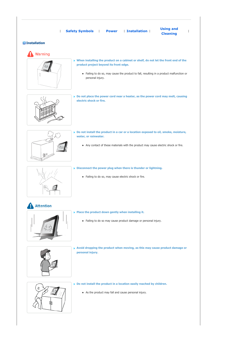 Installation | Samsung LP08CPLSS-XSG User Manual | Page 4 / 28