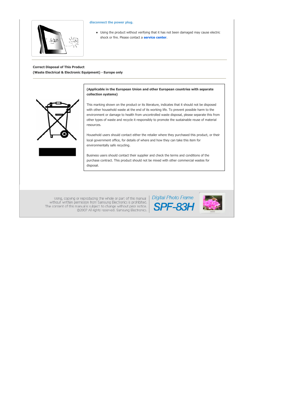 Samsung LP08CPLSS-XSG User Manual | Page 6 / 28