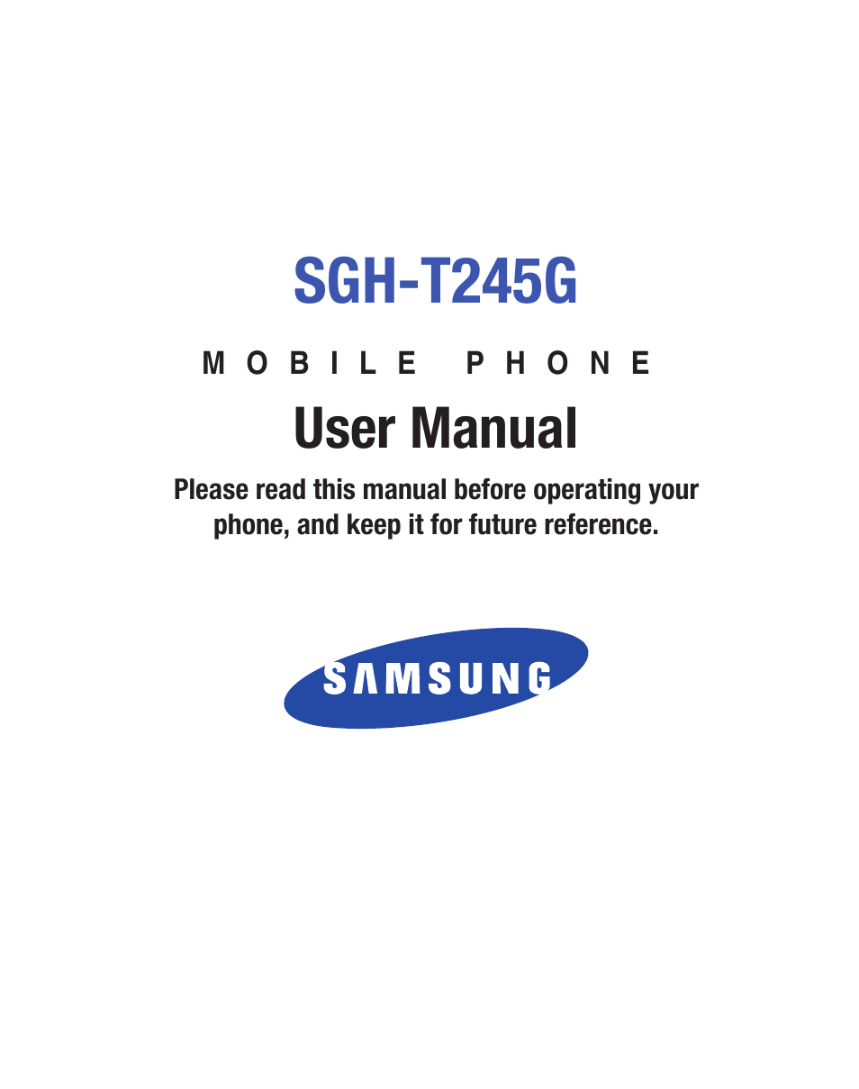 Samsung SGH-T245LSATFN User Manual | 88 pages