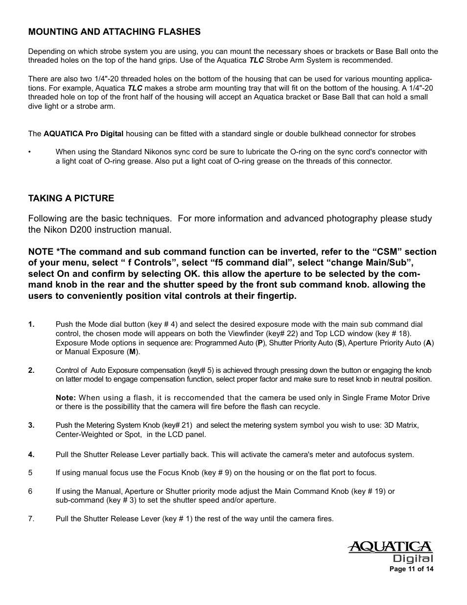 Aquatica D200 User Manual | Page 12 / 15