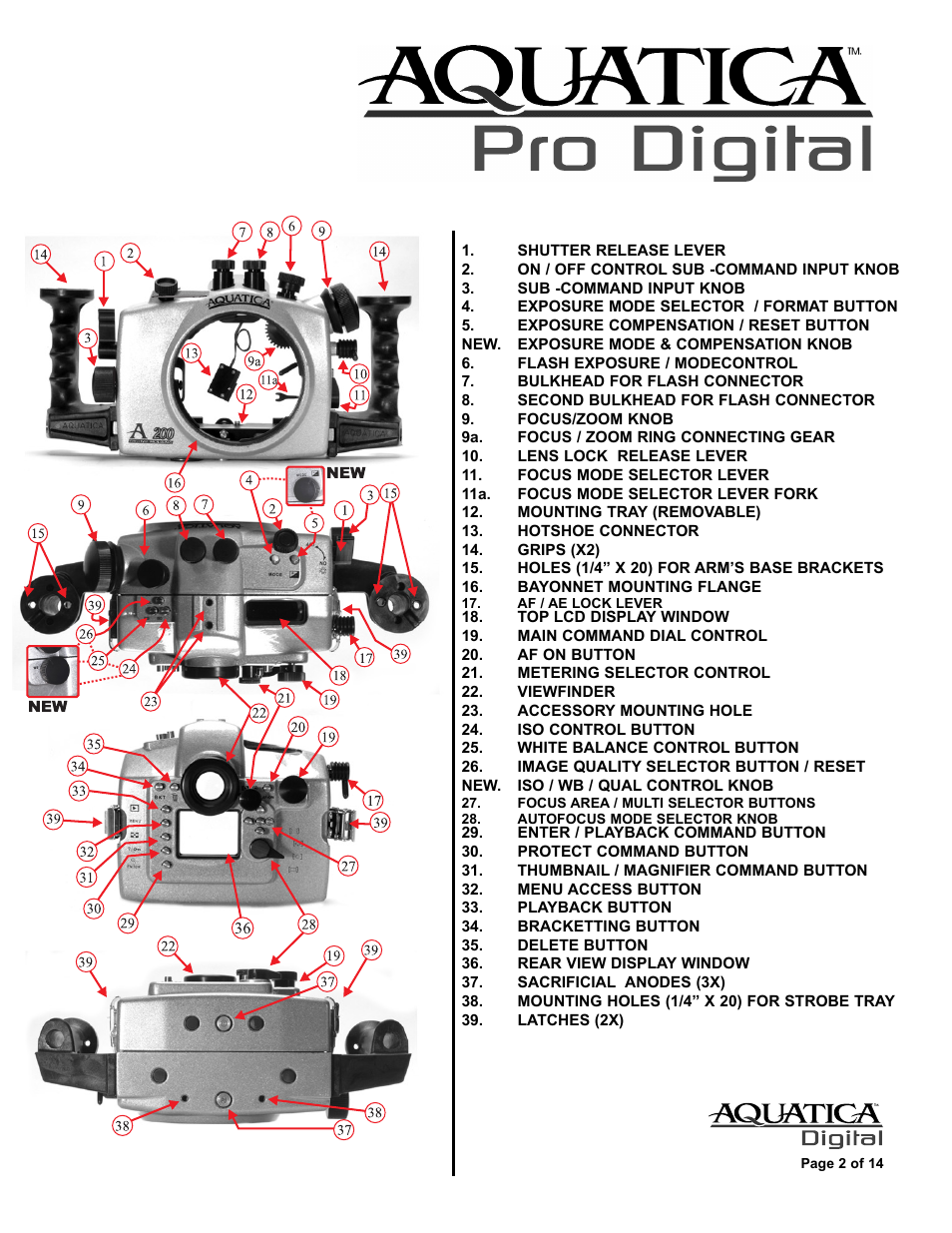 Aquatica D200 User Manual | Page 3 / 15