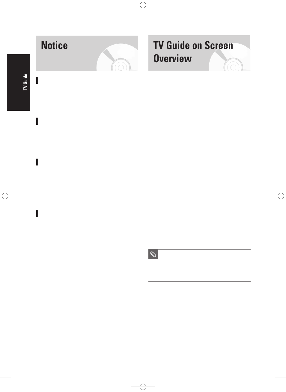 Notice, Tv guide on screen overview, 128 - english | Trademark notice, License notice, Patent notice, Disclaimer notice | Samsung DVD-HR720-XAA User Manual | Page 128 / 168