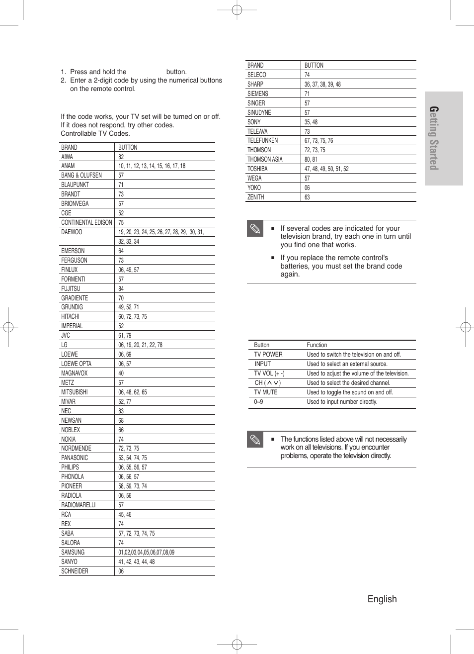 Getting started, English - 13 | Samsung DVD-HR720-XAA User Manual | Page 13 / 168