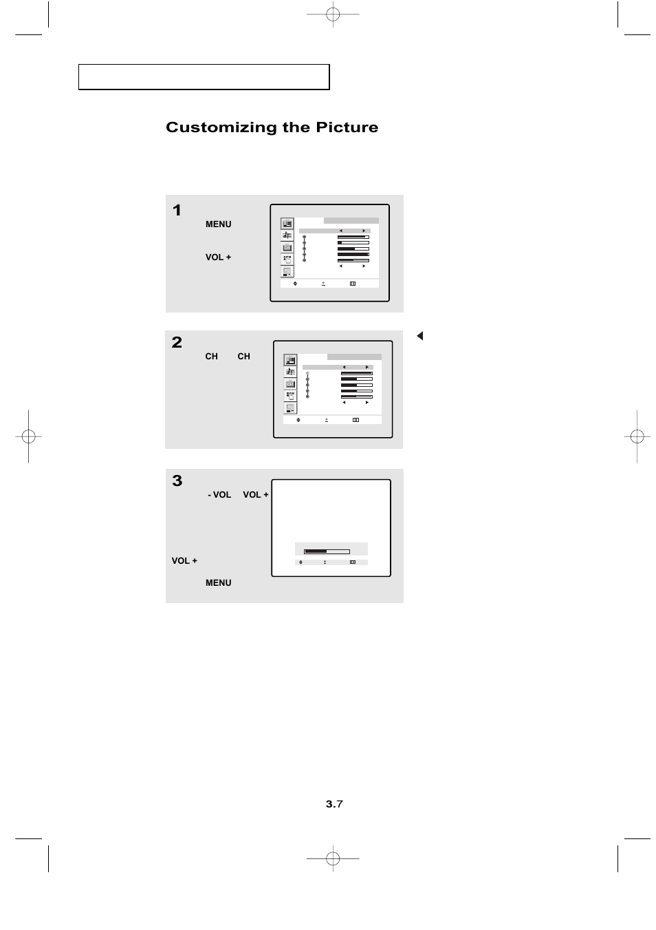 Customizing the picture, P e r at i o n | Samsung LTN1765X-XAC User Manual | Page 25 / 61