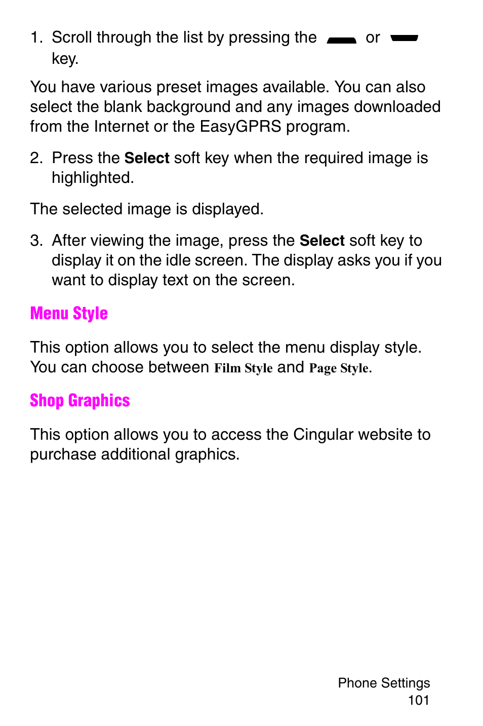 Samsung SGH-P107BSACIN User Manual | Page 104 / 195