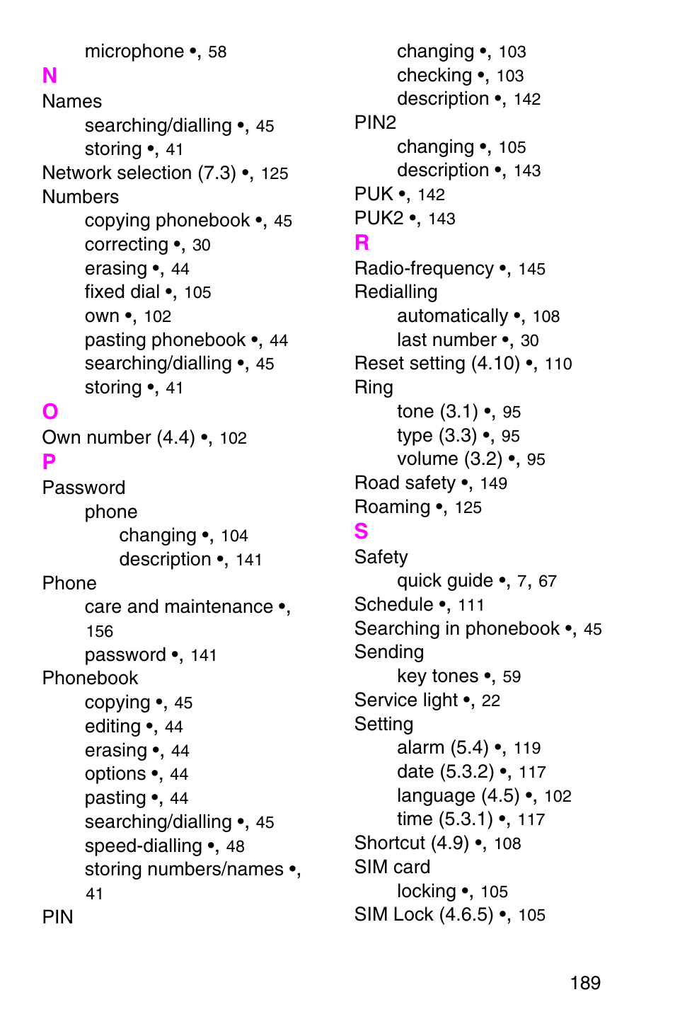 Samsung SGH-P107BSACIN User Manual | Page 192 / 195