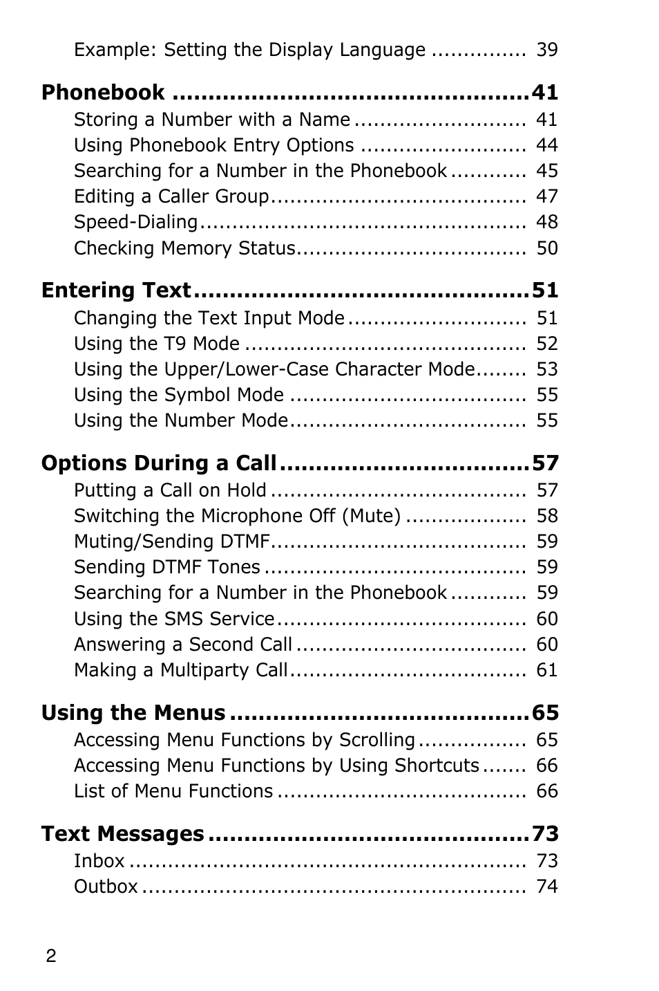 Samsung SGH-P107BSACIN User Manual | Page 5 / 195