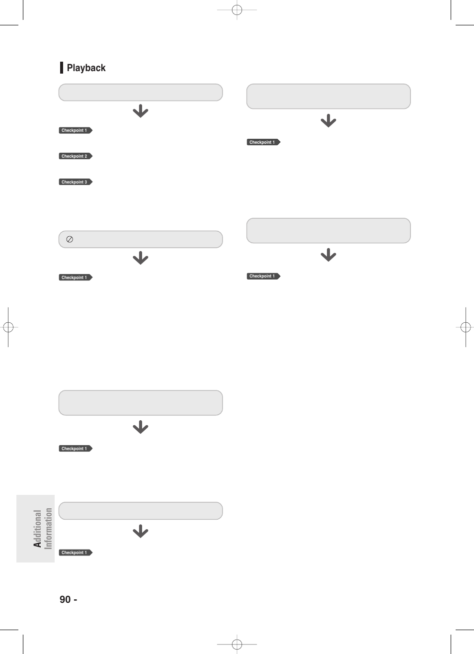 Playback, 90 - english a dditional information playback | Samsung DVD-R130-XAA User Manual | Page 90 / 98