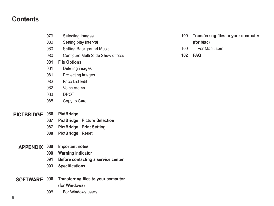 Samsung EC-TL105ZBPBUS User Manual | Page 7 / 106