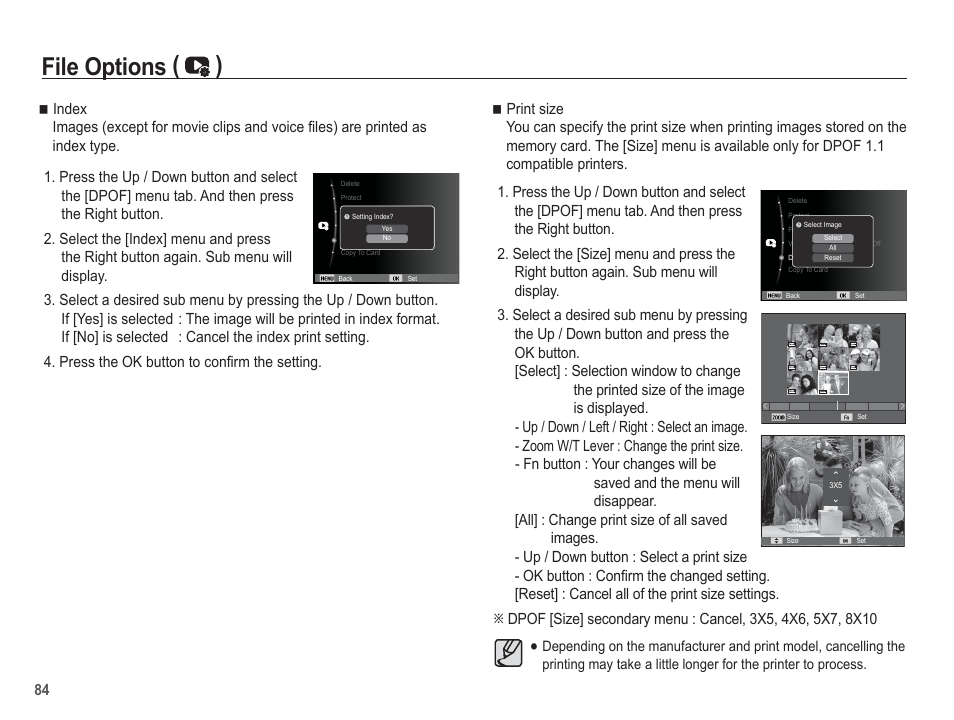 File options ( ) | Samsung EC-TL105ZBPBUS User Manual | Page 85 / 106