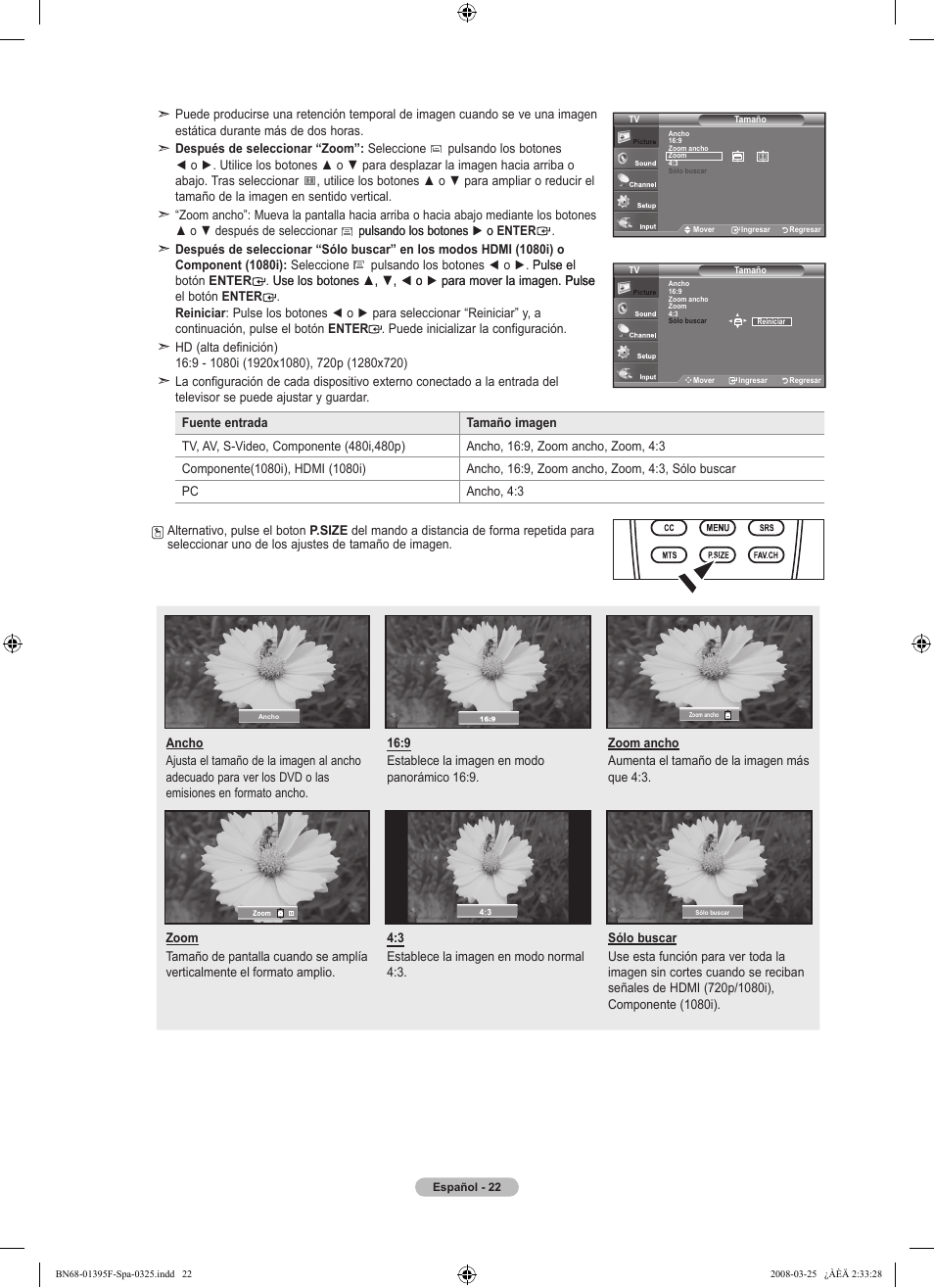 Samsung LN22A450C1XZP User Manual | Page 74 / 101
