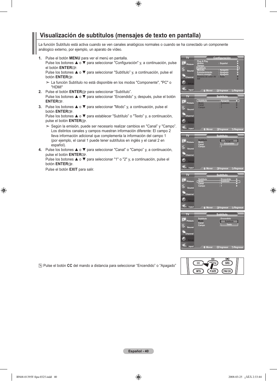 Samsung LN22A450C1XZP User Manual | Page 92 / 101