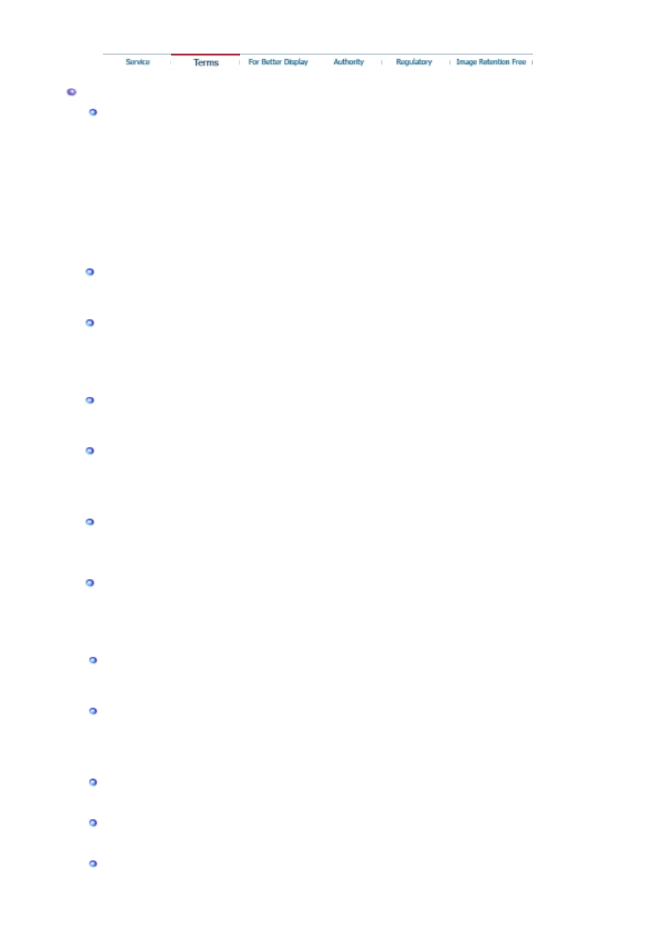 Terms / for better display | Samsung LS17MHFSSA-XAZ User Manual | Page 60 / 71