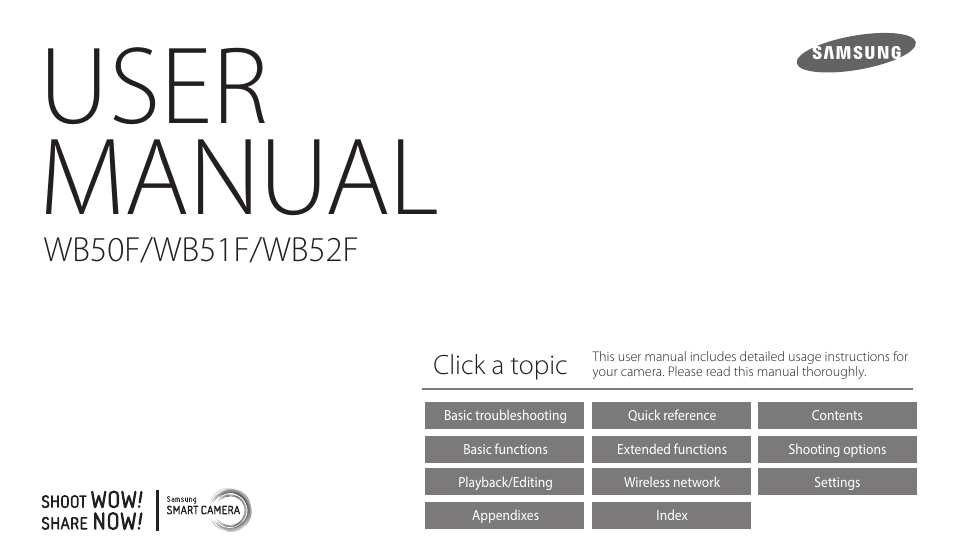 Samsung EC-WB50FZBPBUS User Manual | 140 pages