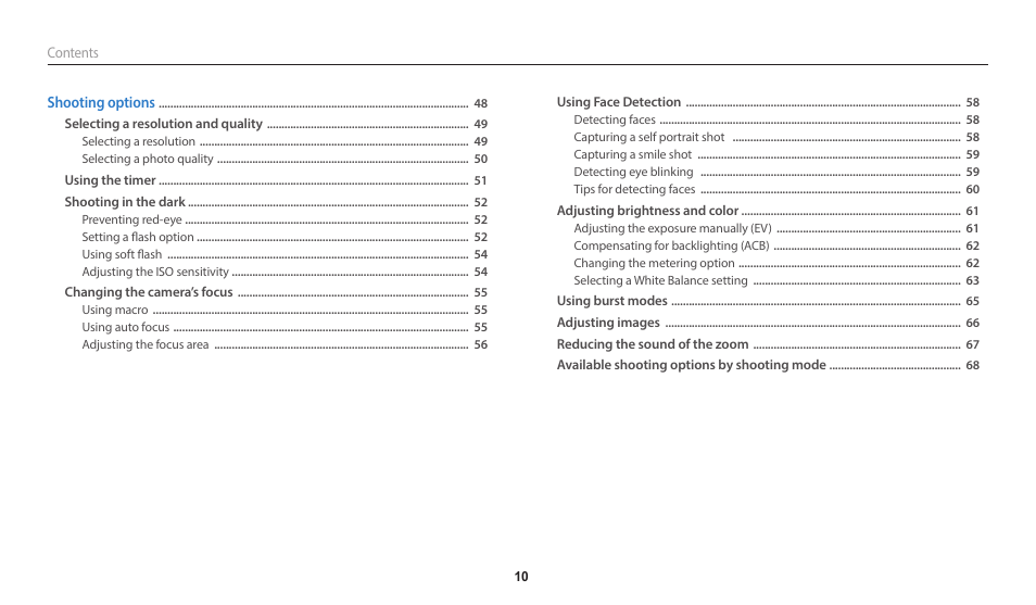 Samsung EC-WB50FZBPBUS User Manual | Page 11 / 140