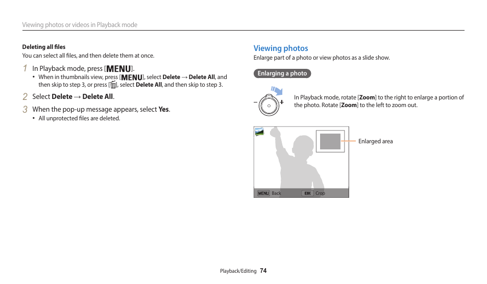 Viewing photos | Samsung EC-WB50FZBPBUS User Manual | Page 75 / 140