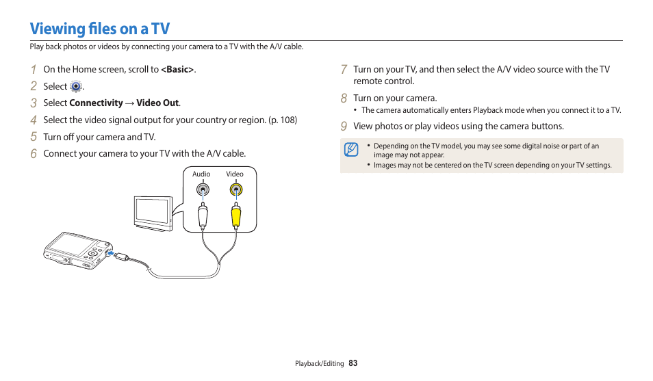 Viewing files on a tv | Samsung EC-WB50FZBPBUS User Manual | Page 84 / 140