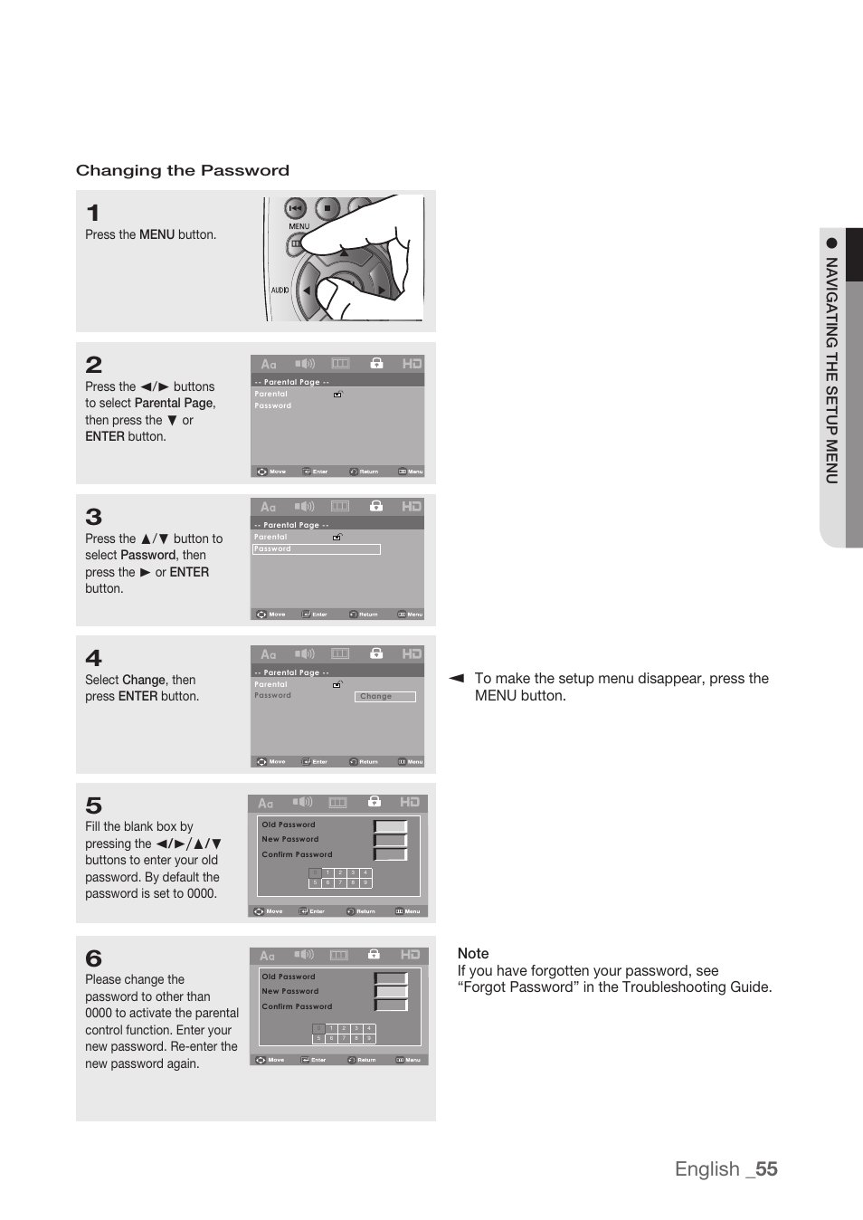 English | Samsung DVD-H1080R-XAA User Manual | Page 55 / 67