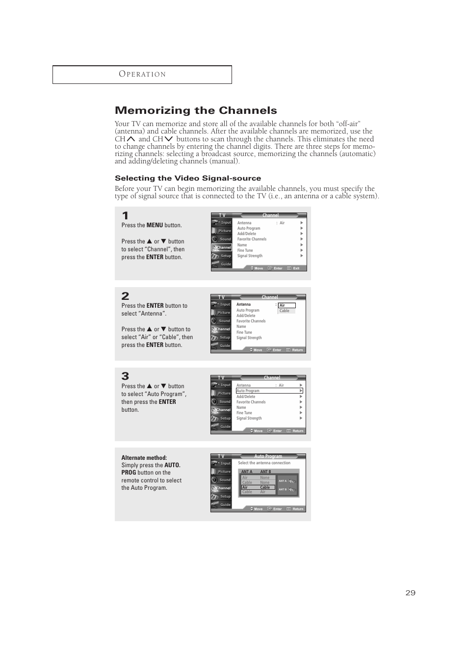 Samsung TXP3071WHX-XAA User Manual | Page 29 / 83
