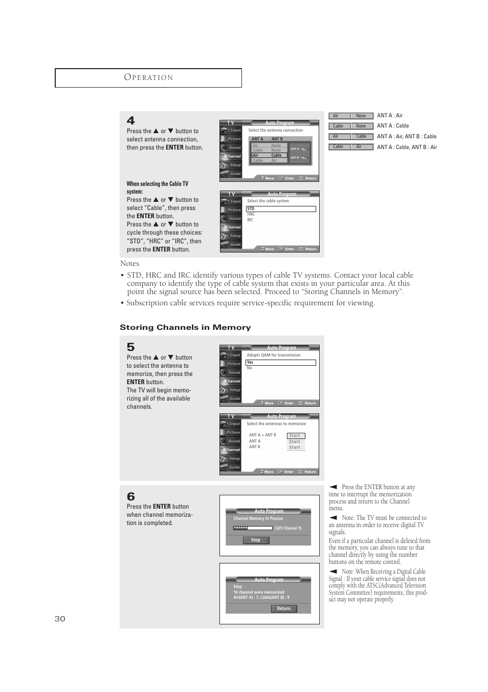 Samsung TXP3071WHX-XAA User Manual | Page 30 / 83